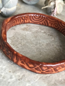 Sunset Ceramic Bangle Bracelet