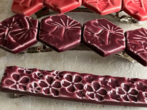 Handmade Artisan Barrettes - Alligator and French Clip